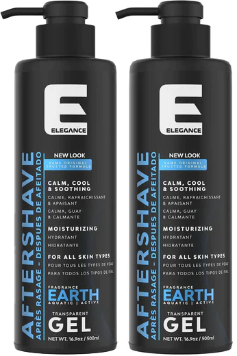 2 Pack Elegance Shaving Gel Earth, 16.9 oz