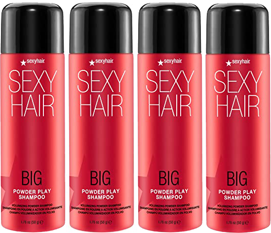 4 Pack Sexy Hair Big Powder Play Shampoo 1.76 OZ. - Volumizing & Texturizing