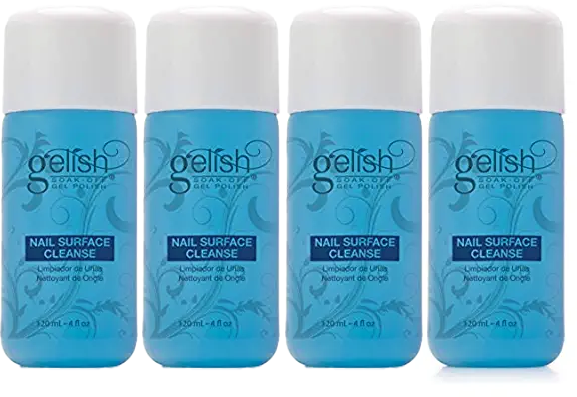 4 Pack Nail Harmony Gelish UV Gel Cleanse 4oz / 120ml