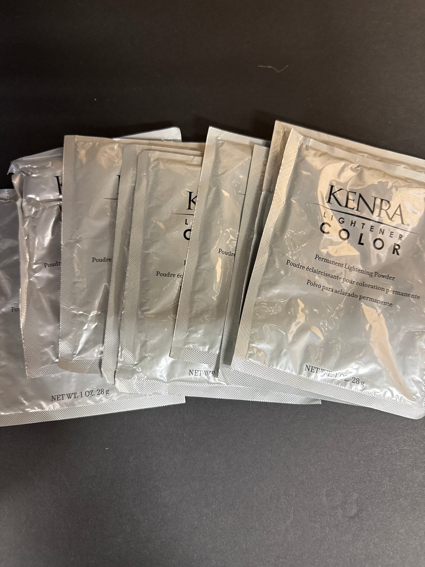 9 Pack KENRA LIGHTENER COLOR PERMANENT LIGHTENING POWDER - 1 OZ
