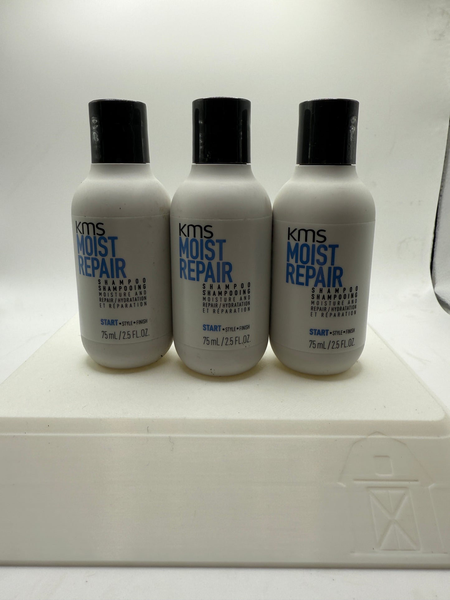 3 pack kms Moist Repair Shampoo 2.5 fl.oz. Travel Size