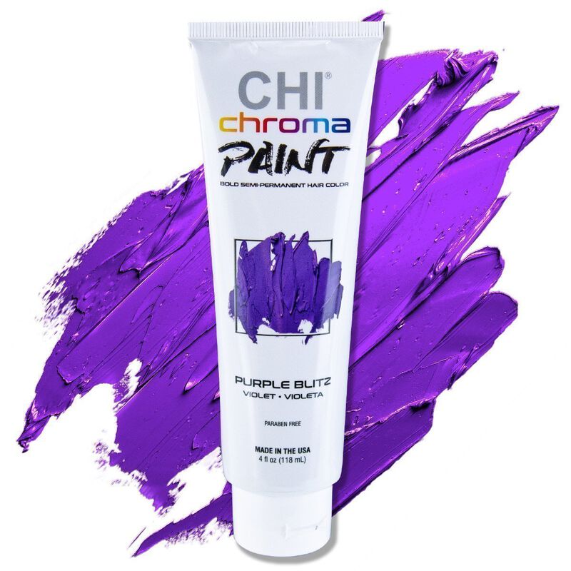 Chi Chroma Paint Bold Semi-Permanent Hair Color 4 oz Purple Blitz