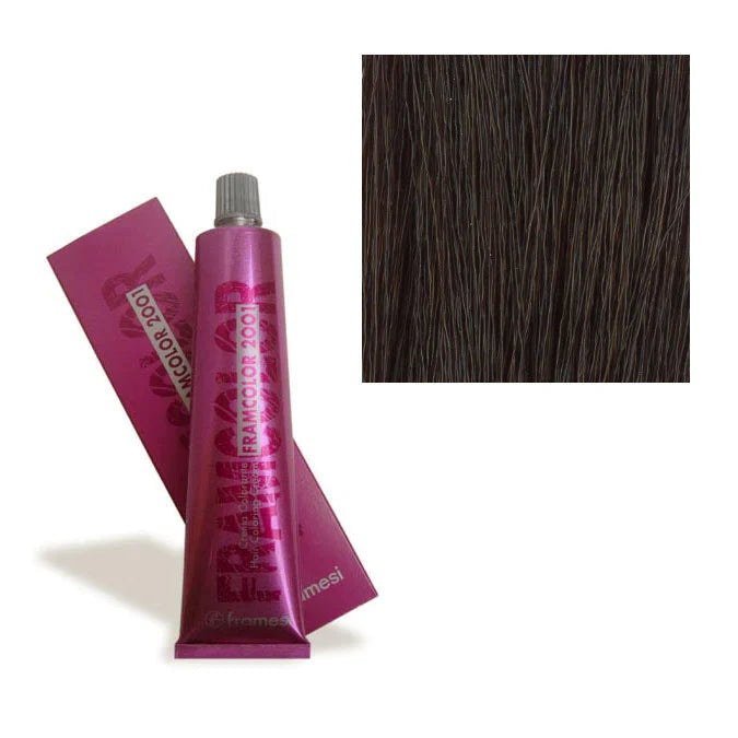 3 Pack Framesi Framcolor 2001 Color 5CB Light Chestnut Cool Brown 2 oz 5 CB