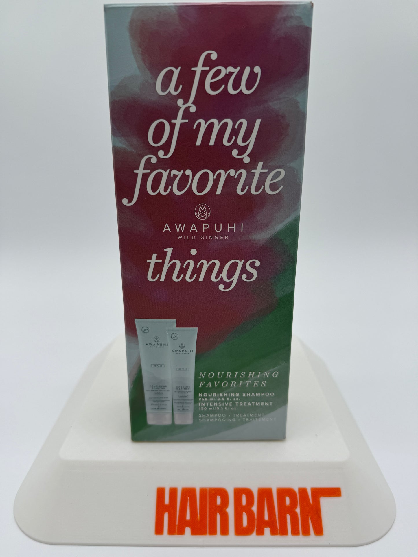 Awapuhi Wild Ginger Repair Kit Nourishing Shampoo 8.5 & Intensive Treatment 5.1