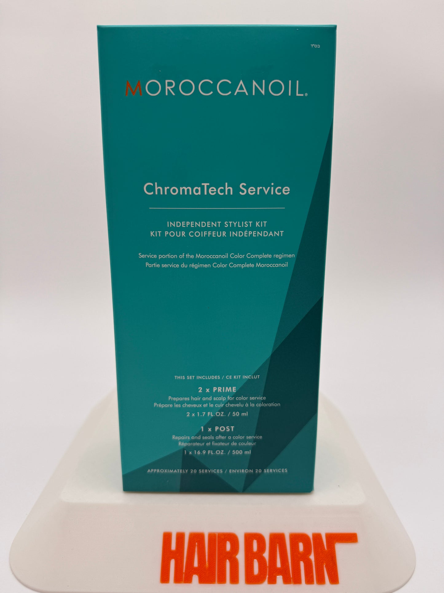 2 Pack Moroccanoil Chromatech Service Color Complete Prime and Post 16.9 oz Kit