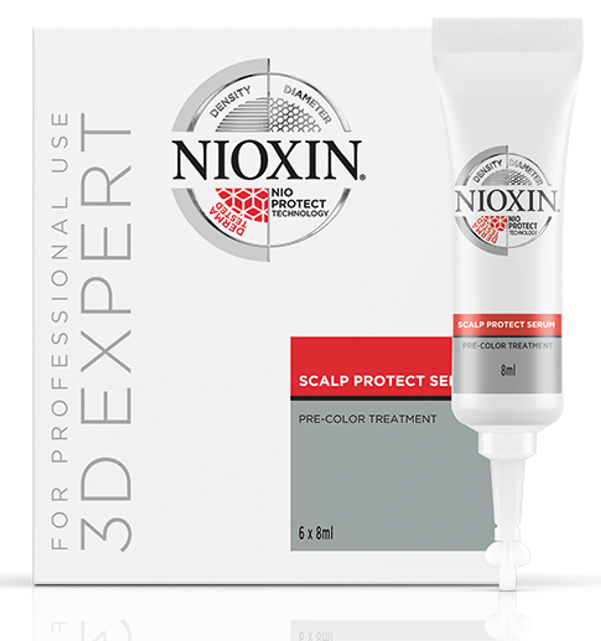 Nioxin 3D Expert Scalp Protect Serum Pre-Color Treatment - 6 - 8 ml tubes