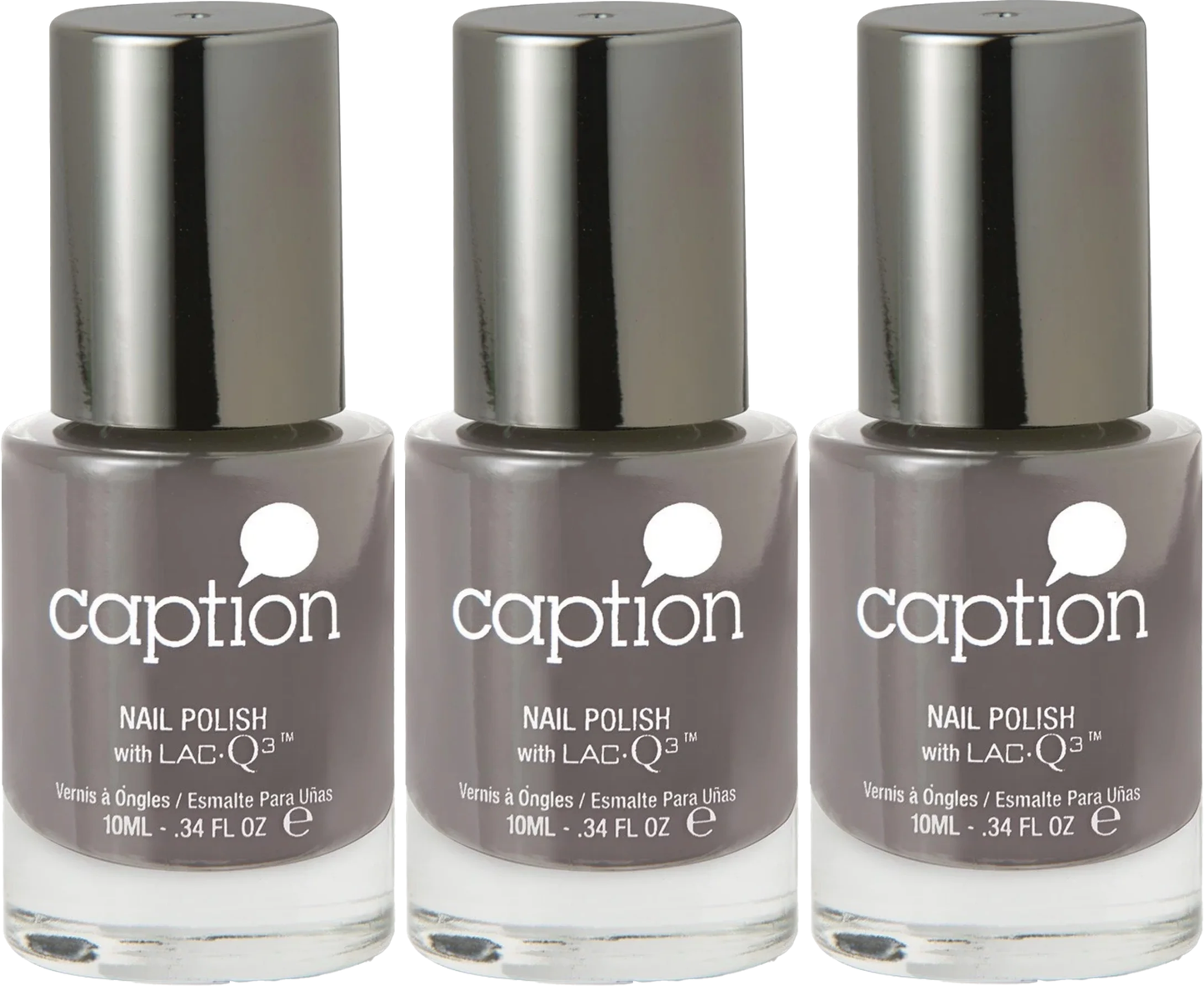 3 pack Young Nail Caption Polish .34fl oz Romance vs Reality