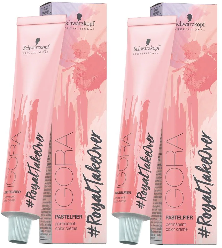 2 Pack Schwarzkopf Igora Royal Takeover Pastelfier 60ml #royaltakeover