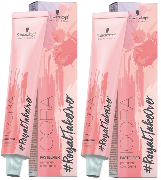 2 Pack Schwarzkopf Igora Royal Takeover Pastelfier 60ml #royaltakeover