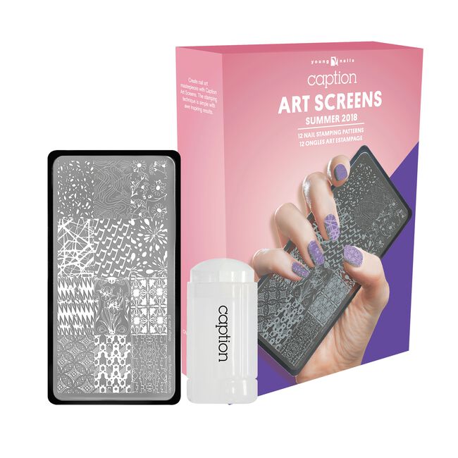 Young Nails Caption Summer Collection Kit Art Screen Set Summer 2018