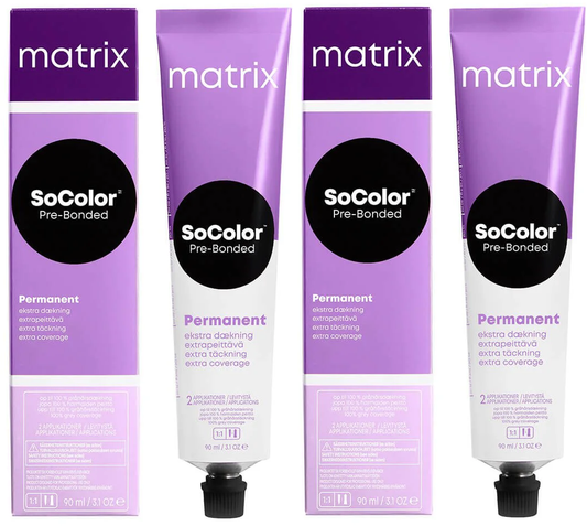2 Pack Matrix Socolor Permanent Cream Hair Color 506NV light brown violet