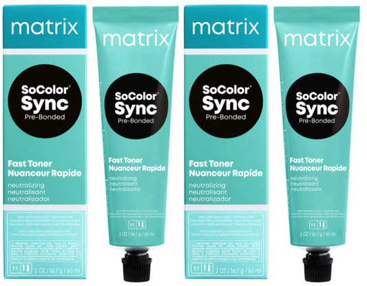 2 Pack Matrix SoColor Sync Demi-Permanent Free Hair Color 2 fl oz Anti-Red