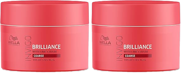 2 Pack Wella Invigo Brilliance Vibrant Color Mask for Coarse Hair 5.07 oz