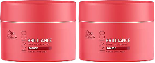2 Pack Wella Invigo Brilliance Vibrant Color Mask for Coarse Hair 5.07 oz