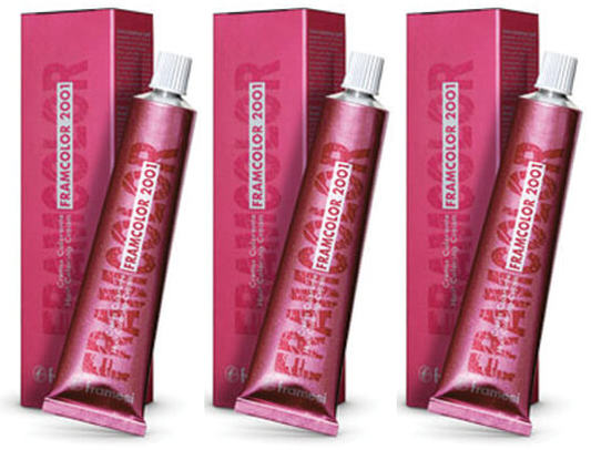 3 Pack FRAMESI FRAMCOLOR 2001 PERMANENT Hair Color 11A 11.26 60ml