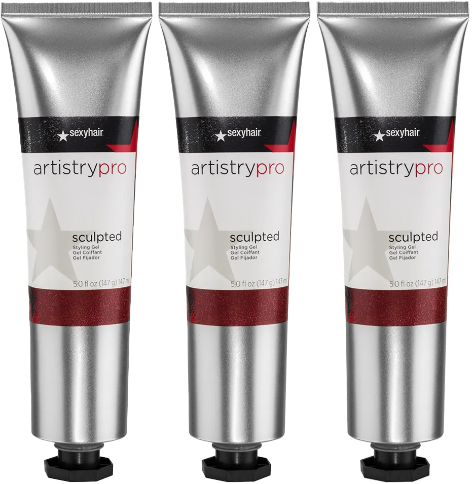 3 Pack Sexy Hair Artistry Pro Sculpted Styling Gel 5 oz