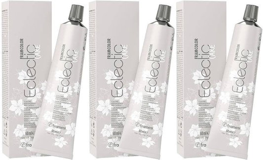 3 Pack Framcolor Eclectic Cream Hair Color 6.4 Dark Copper Blonde 1.9 oz