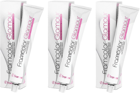 3 Pack Framesi Framcolor Glam 6.66 Pure Vilot 3.4 oz