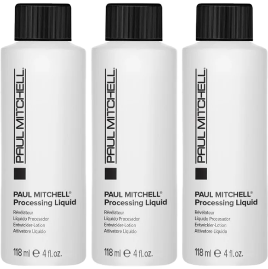 3 Pack Paul Mitchell Processing Liquid, 7 vol 2% peroxide 4 fl oz