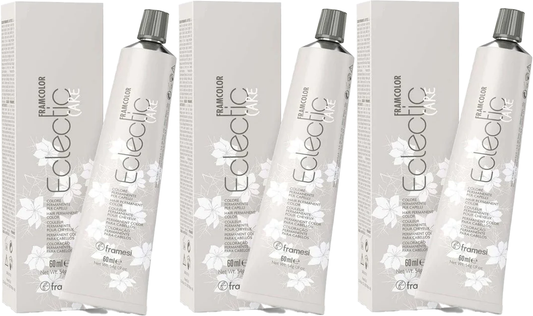 3 Pack Framcolor ECLECTIC CARE 8.363 Light Blonde Warm Beige Color 2 oz