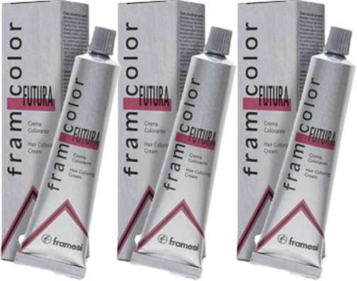 3 Pack Framesi Framcolor Futura Coloring Cream 2 oz 7R fire red 7 R