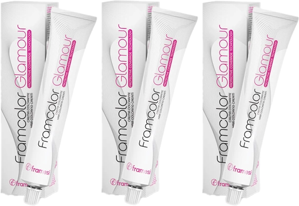 3 Tubes Framesi Framcolor 9.33 Glamour 3.4 oz Very Light Golden Blonde