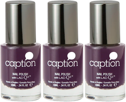 3 Pack Caption Nail Polish w/LAC-Q3 (.34fl oz) HURT SO GOOD