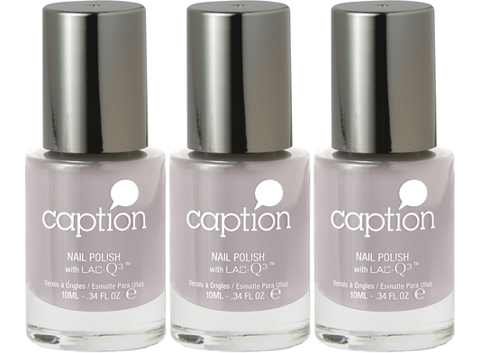 3 Pack Caption Nail Polish with Lac-Q3, Looking For Husband #2, .34 fl oz