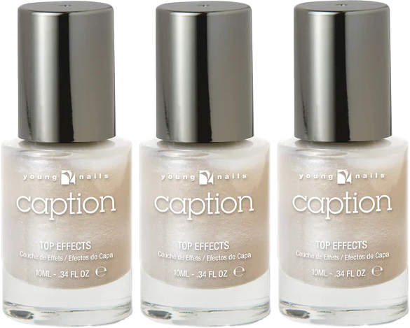 3 Pack Caption by Young Nails Polish, Put a Smile On, .34 oz