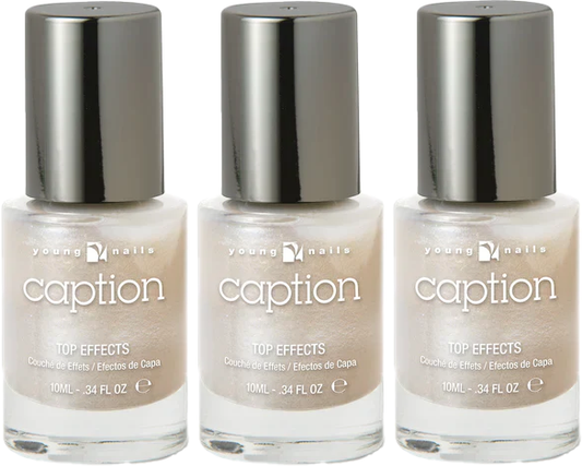 3 Pack Caption by Young Nails Polish, Put a Smile On, .34 oz