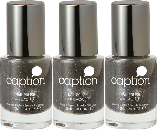 3 Pack Caption nail polish .34fl oz w/LAC-Q3 worth a small fortune