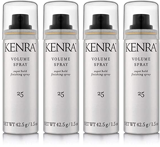 4 Pack Kenra 25 Volume Super Hold Finishing Hair Spray 1.5 oz Travel Size
