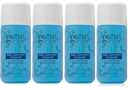 4 Pack Nail Harmony Gelish UV Gel Cleanse 4oz / 120ml