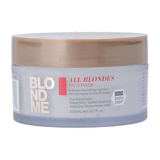 Schwarzkopf BlondMe All Blondes Rich Mask w/ Cashmere Protein Complex 6.7oz