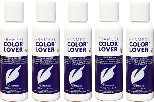 5 Pack Framesi Color Lover Dynamic Blonde Shampoo 3.4 fl.oz.