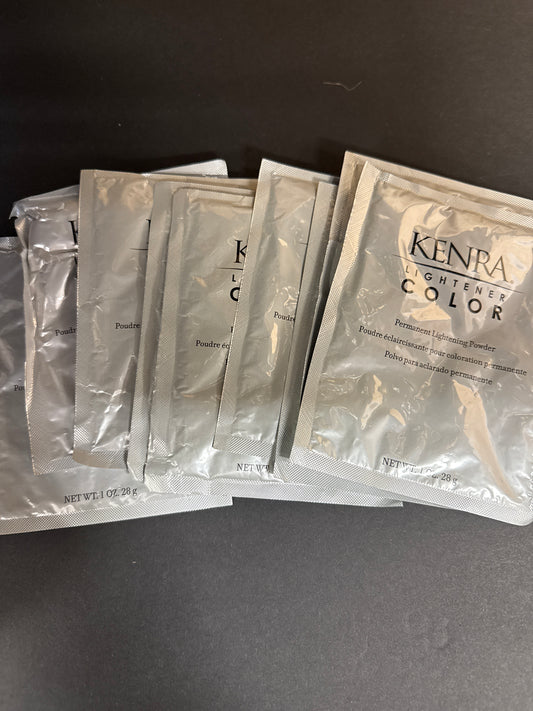 9 Pack KENRA LIGHTENER COLOR PERMANENT LIGHTENING POWDER - 1 OZ