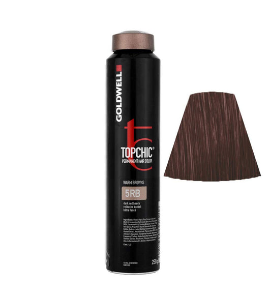 Goldwell TOPCHIC Professional Hair Color Canister Warm Browns 5RB