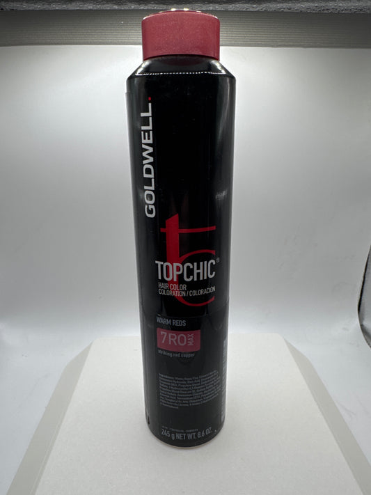 Goldwell TOPCHIC Professional Hair Color Canister Warm Reds 8.6oz 7RO