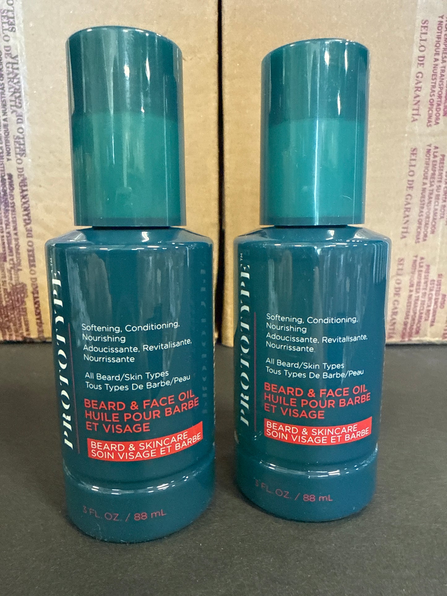 2 Pack Prototype Beard and Skin Oil, 3 oz Styling