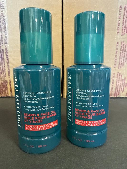 2 Pack Prototype Beard and Skin Oil, 3 oz Styling