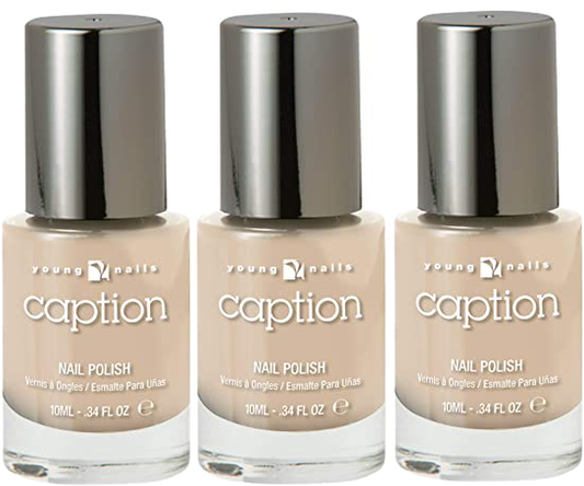 3 Pack Young Nails WELCOME TO MY LIFE Caption Nail Polish .34fl oz