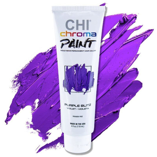 Chi Chroma Paint Bold Semi-Permanent Hair Color 4 oz Purple Blitz
