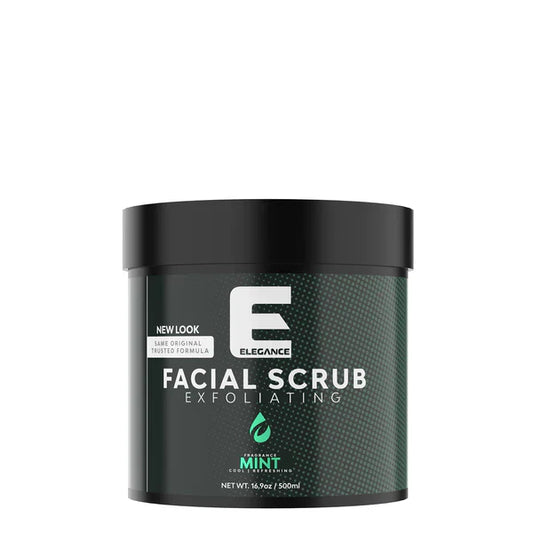Elegance Facial Skin Exfoliant Pore Scrub Mint 16.9 oz 500 ml
