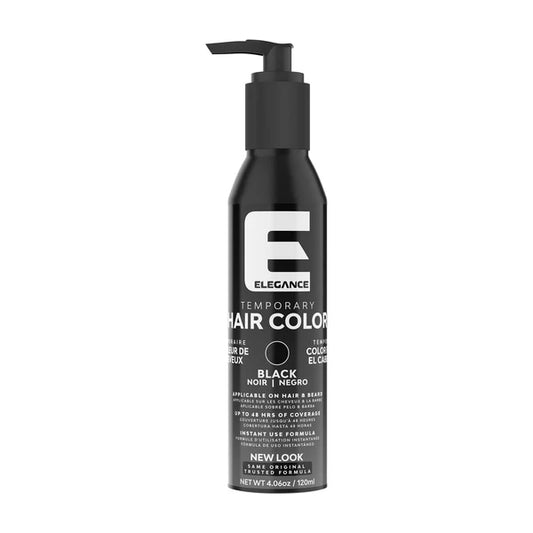 Elegance Temporary Hair Color for Hair & Beard- Black