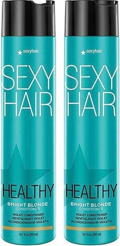 2 Pack Sexy Hair Healthy Bright Blonde Violet Conditioner 10.1 fl oz