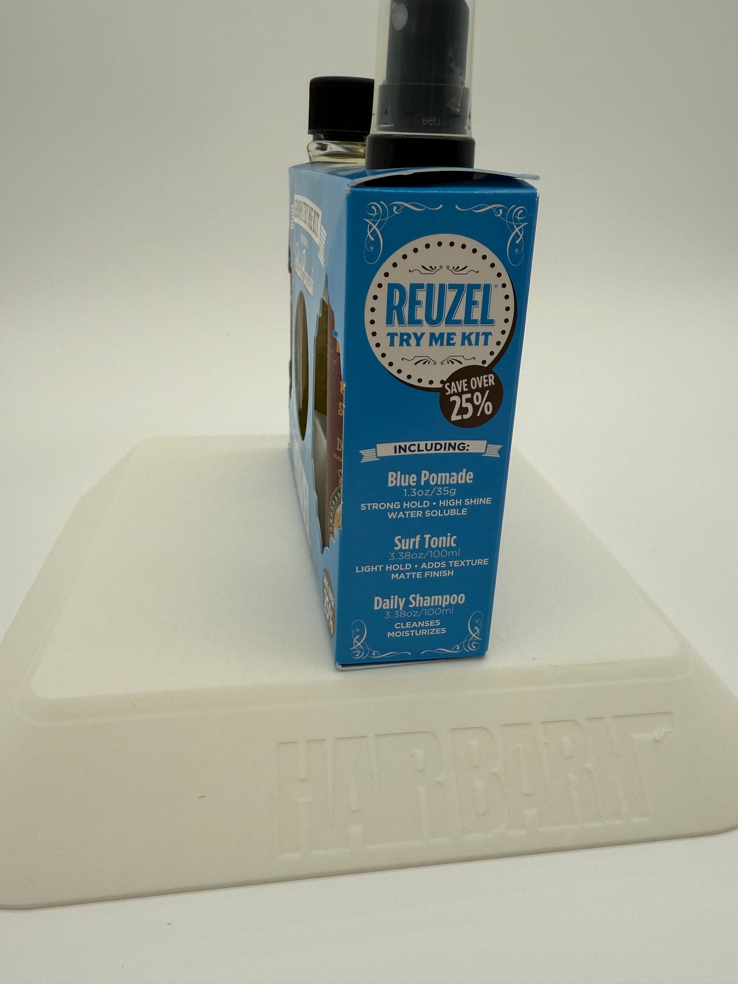 Ruezel Groom Try Me Kit Blue Pomade, Tonic, & Shampoo