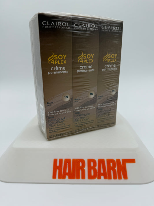 6 Pack Clairol Soy 4Plex Color Cream 1N 2 oz