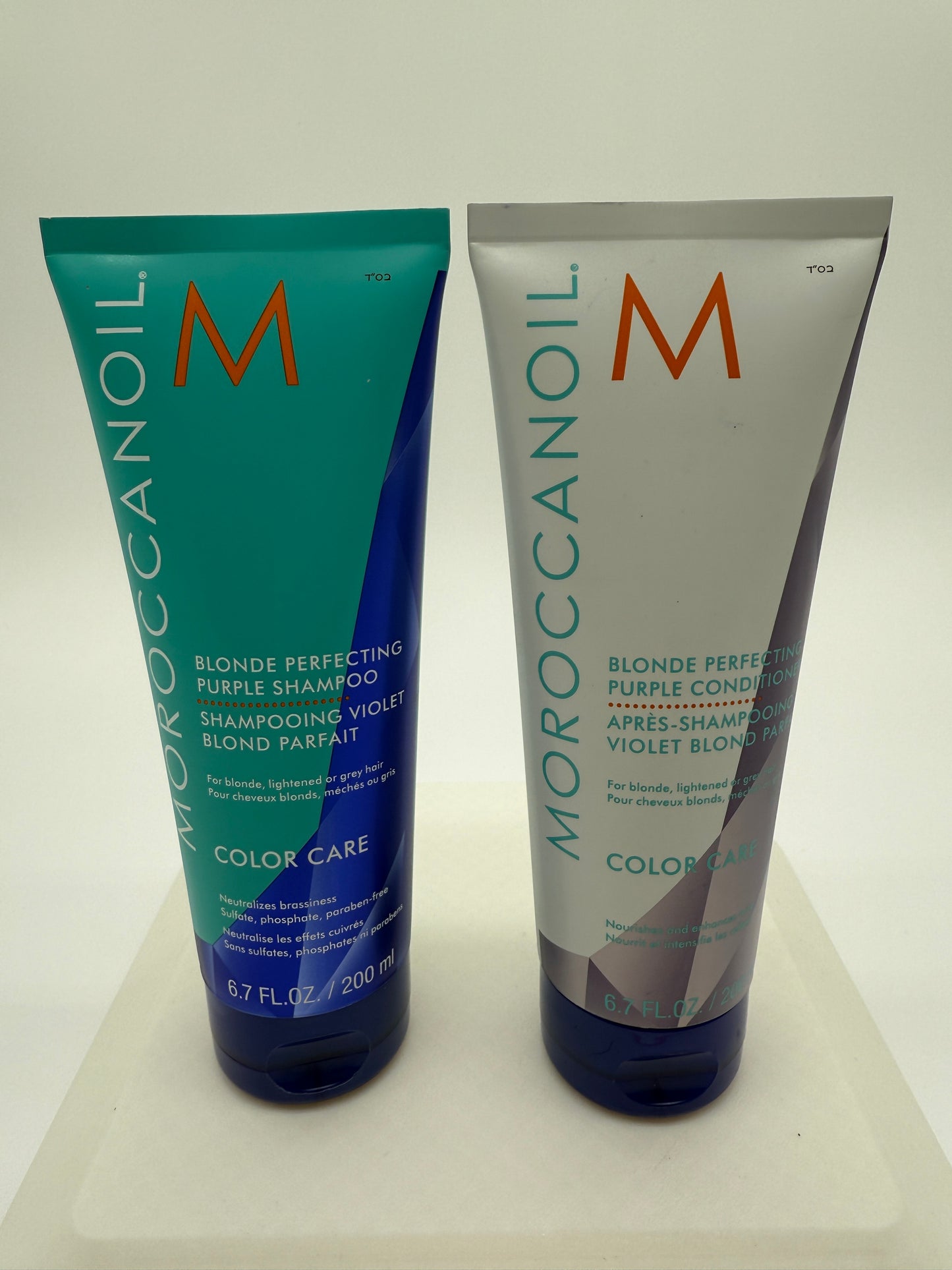Moroccanoil Blonde Perfecting Purple Shampoo and Conditioner Duo 6.7 oz