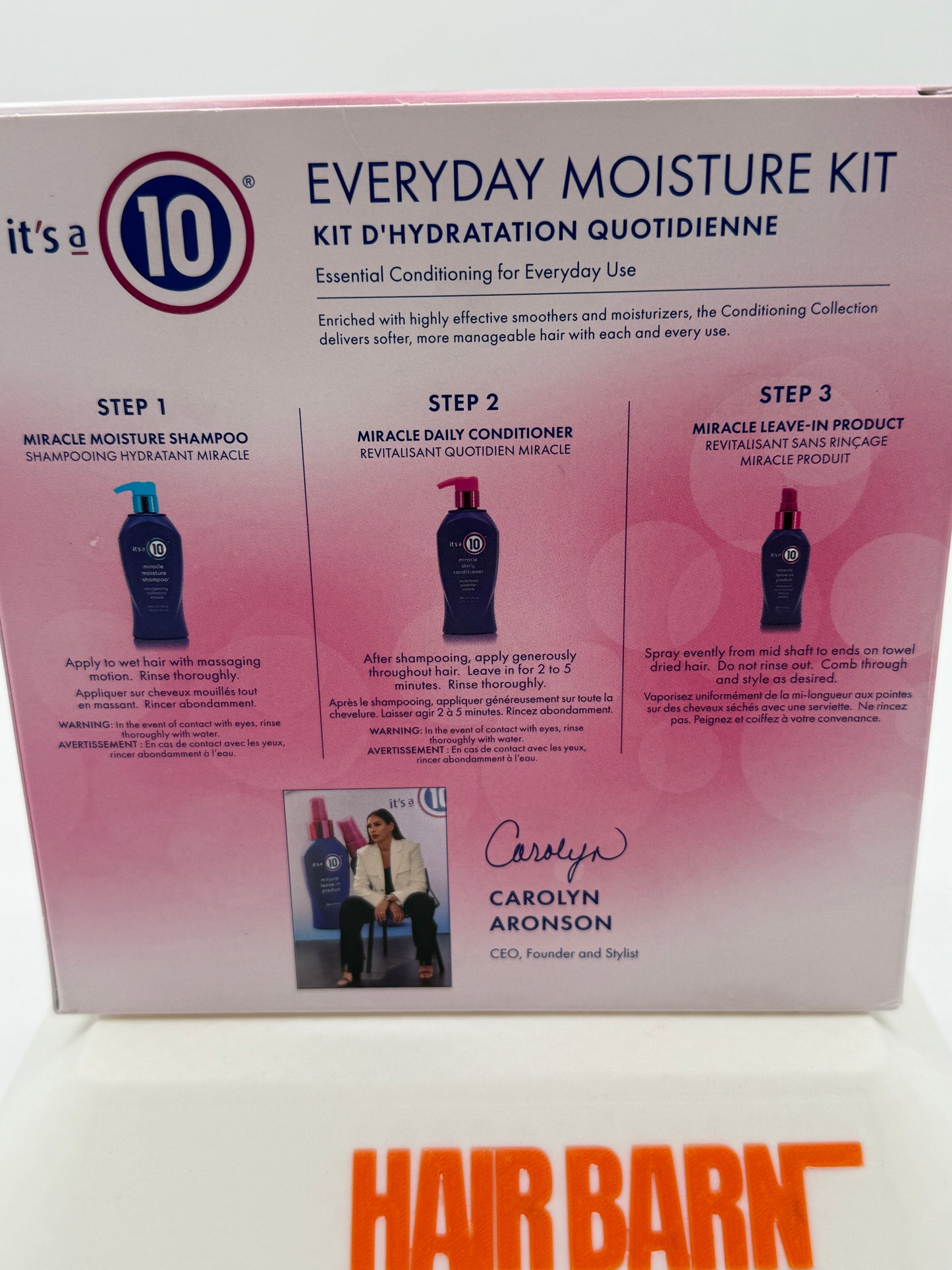 It’s a 10 Everyday Moisture Kit Conditioner, Leave in, Shampoo
