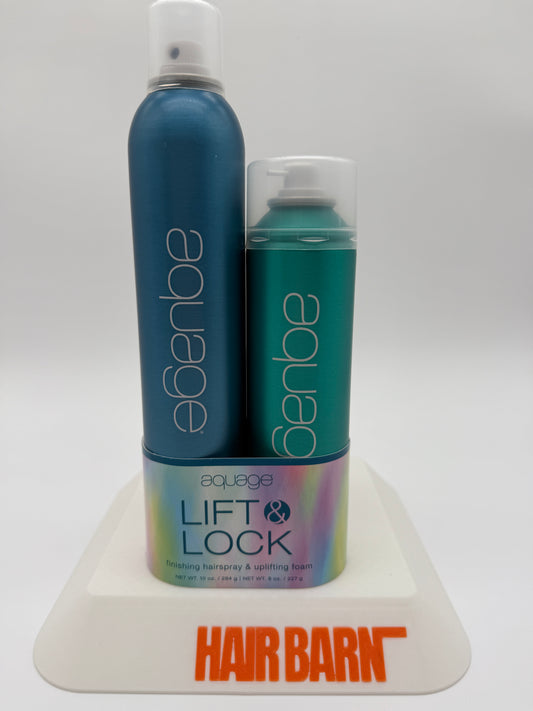 Aquage Lift and Lock Set hairspray 10 oz and foam 8 oz